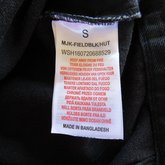 Stranger Things Eddie Munson Black Denim Jacket Official Hell Fire Club Size S - Picture 6 of 8